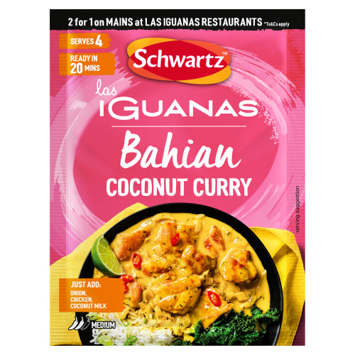 SCHWARTZ LAS IGUANAS BAHAIN COCONUT CURRY 25G