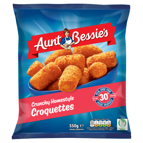 AUNT BESSIE'S CHUNKY HOMESTYLE CROQUETTES 550G