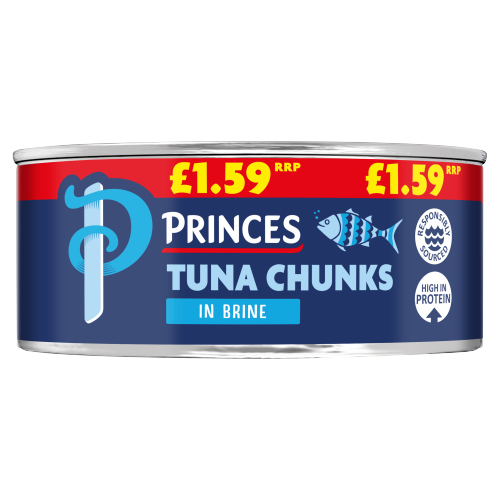 PRINCES TUNA CHUNKS IN BRINE PMP £1.59 145G