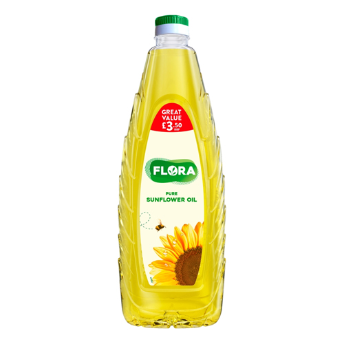 FLORA PURE SUNFLOWER OIL PMP £3.50 1L