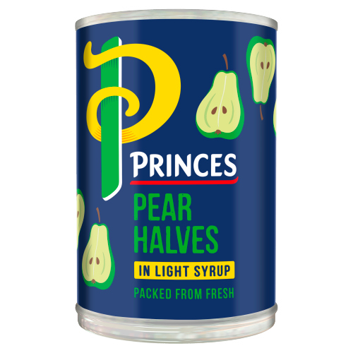 PRINCES PEAR HALVES IN LIGHT SYRUP 410G