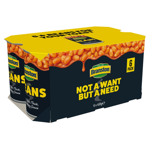 BRANSTON BAKED BEANS 6PK 410G