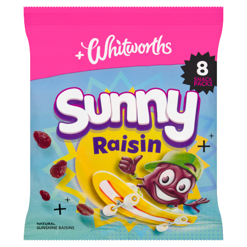 WHITWORTHS SUNNY RAISINS 8PK 14G