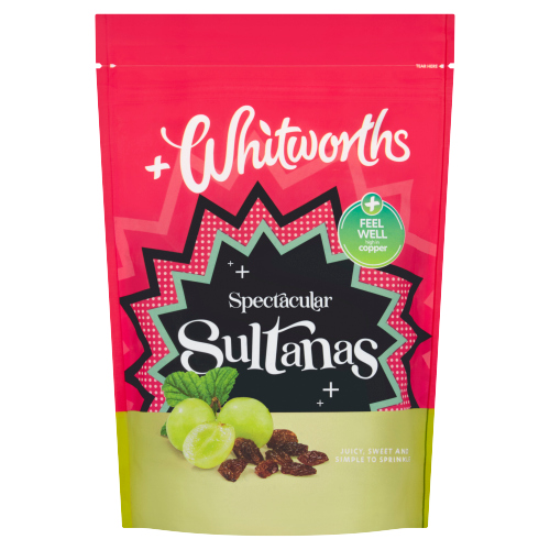 WHITWORTHS JUICY SULTANAS 325G-XMAS