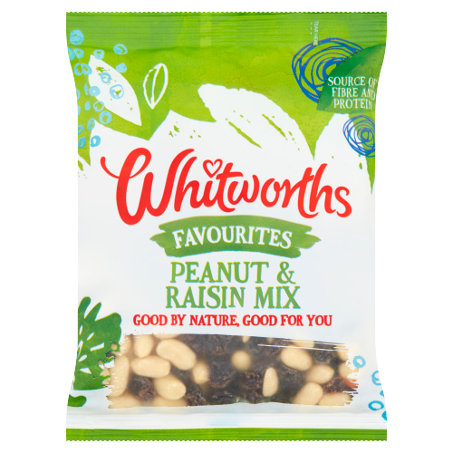 WHITWORTHS FAVOURITES PEANUT RAISINS 220G