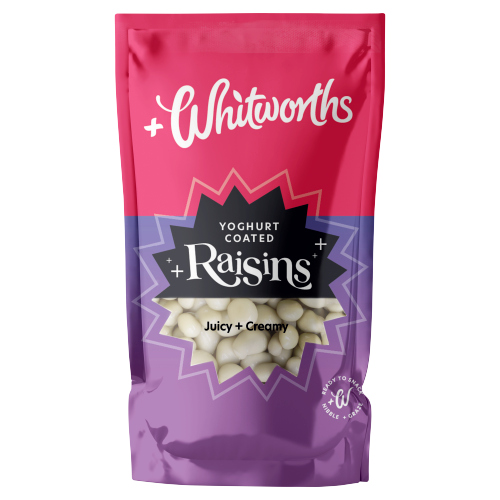 WHITWORTHS YOGHURT COATED RAISINS 115G