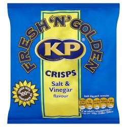 KP SALT & VINEGAR CRISPS 48X 25G