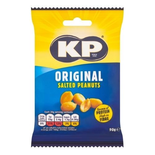 KP ORIGINAL SALTED PEANUTS 18X 90G