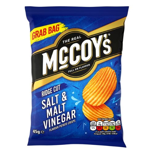 MCCOY'S SALT & MALT VINEGAR GRAB BAG 45G