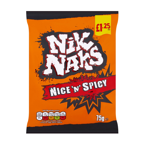 NIK NAKS NICE N SPICY PMP £1.25 75G
