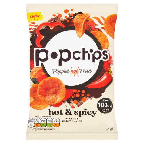 POPCHIPS HOT & SPICY CRISPS 23G