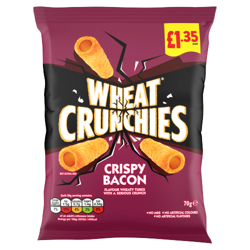WHEAT CRUNCHIES BACON PMP £1.35 70G
