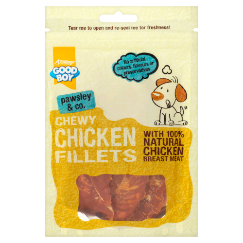 GOOD BOY PAWSLEY & CO. CHEWY CHICKEN FILLETS 80G