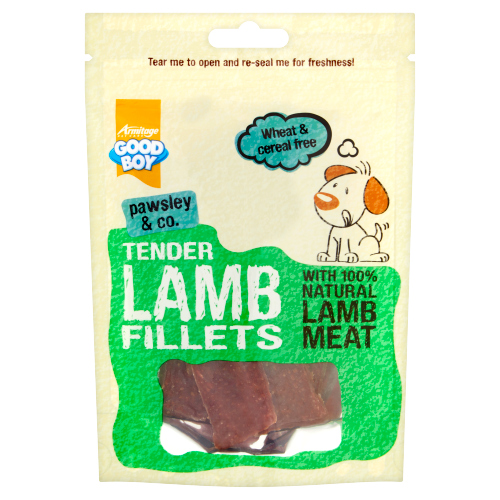 GOOD BOY PAWSLEY & CO. TENDER LAMB FILLETS 80G