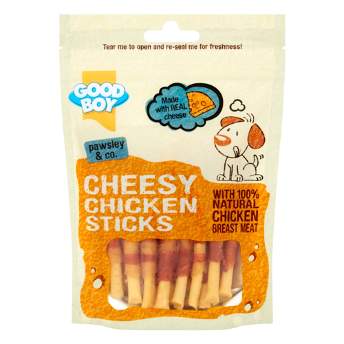 GOOD BOY PAWSLEY & CO. CHEESY CHICKEN STICKS 80G
