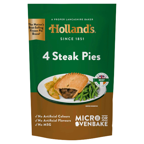 HOLLAND'S 4 STEAK PIES 4PK