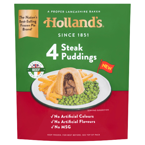 HOLLAND'S 4 STEAK PUDDINGS 4PK
