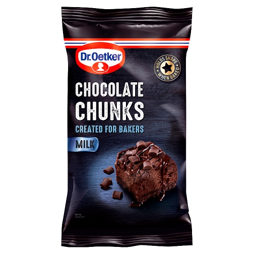 DR.OETKER MILK CHOCOLATE CHUNKS 100G