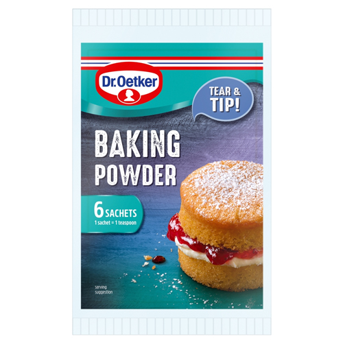 DR.OETKER GLUTEN FREE BAKING POWDER 6PK 5G