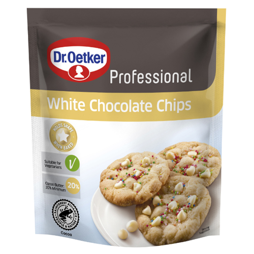 DR.OETKER REAL CHOCOLATE CHIPS WHITE 750G