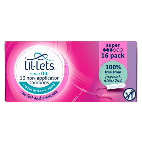 LIL-LETS SMARTFIT NON APPLICATOR SUPER 16PK