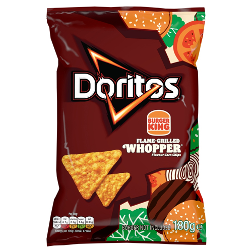 DORITOS BURGER KING FLAME GRILLED WHOPPER TORTILLA CRISPS 180G