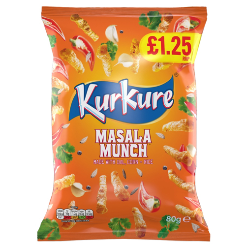 KURKURE MASALA MUNCH SHARING SNACKS PMP £1.25 80G