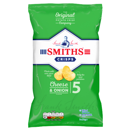 SMITH'S CHEESE ONION BAG 25G