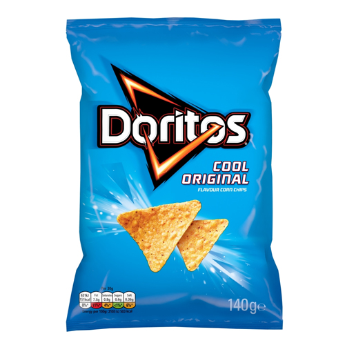 DORITOS COOL ORIGINAL TORTILLA CHIPS SHARING BAG 140G