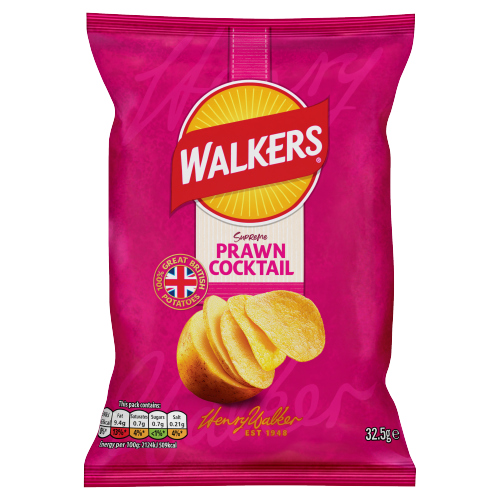 WALKERS PRAWN COCKTAIL CRISPS NO NHFSS 32.5G