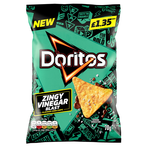 DORITOS SALT & VINEGAR PMP £1.35 70G
