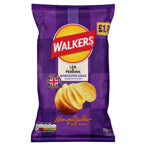 WALKERS LEA & PERRINS WORCESTER SAUCE PMP £1.35 70G