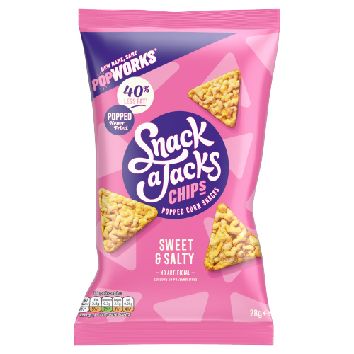 SNACK A JACKS SWEET & SALTY POPPED CRISPS 28G
