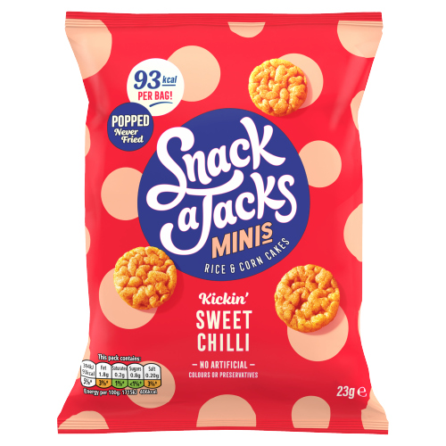 SNACK A JACKS SWEET CHILLI RICE CAKES 23G