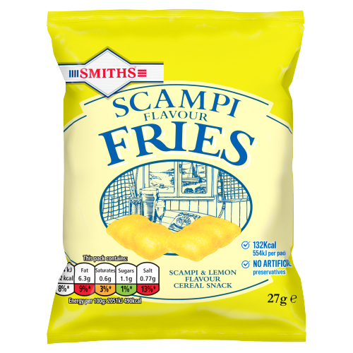 SMITH'S SCAMPI & LEMON FRIES PUB CARD 27G
