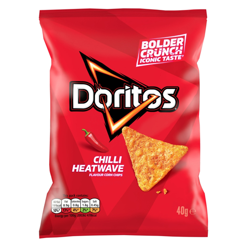 DORITOS CHILLI HEATWAVE TORTILLA CHIPS 40G
