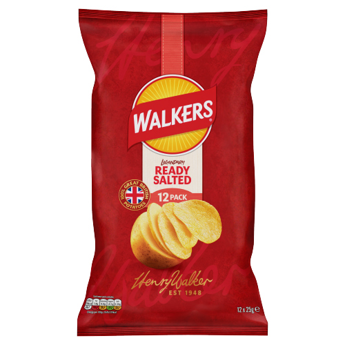 WALKERS READY SALTED CRISPS 25G
