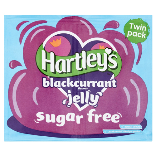 HARTLEY'S SUGAR FREE BLACKURRANT JELLY CRYSTALS 23G