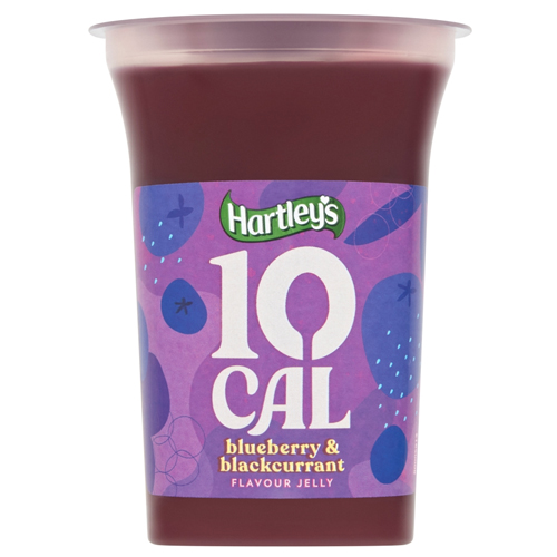HARTLEY'S 10 CAL BLUEBERRY & BLACKCURRANT RTE JELLY 12X 175G