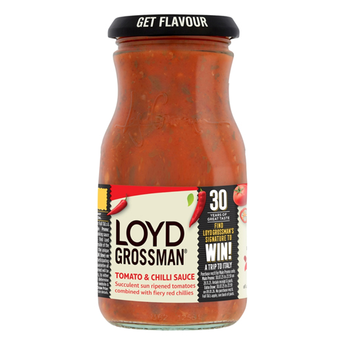 LOYD GROSSMAN TOMATO & CHILLI SAUCE 350G