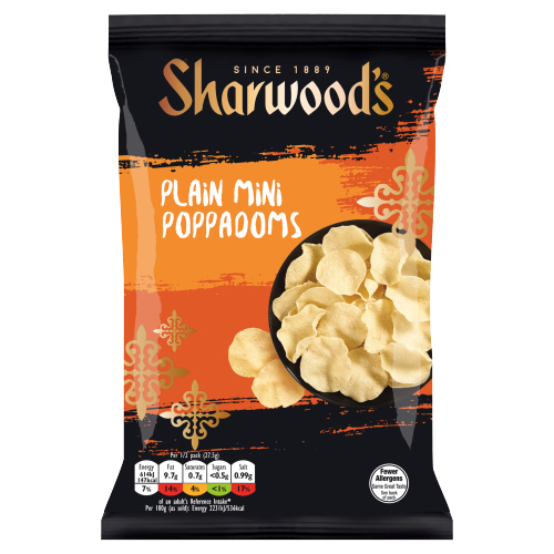 SHARWOODS PLAIN MINI POPPADOMS 55G