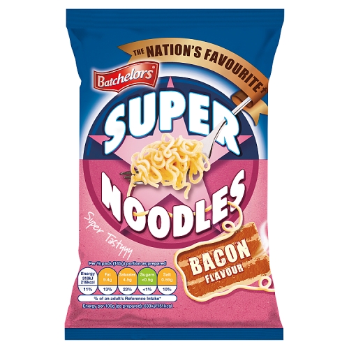 BATCHELORS SUPER NOODLES BACON FLAVOUR 24X 90G