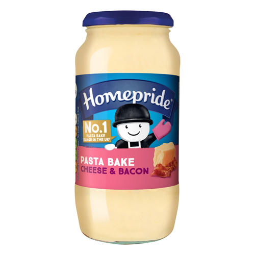 HOMEPRIDE PASTA BAKE CHEESE & BACON 485G