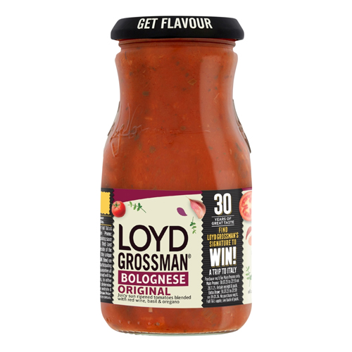 LOYD GROSSMAN BOLOGNESE ORIGINAL PASTA SAUCE 350G