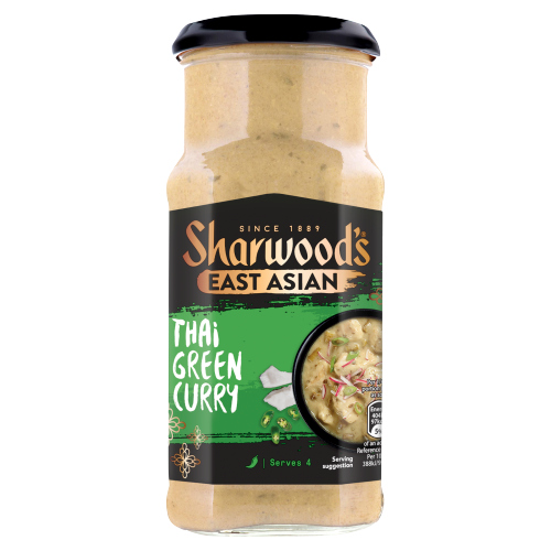 SHARWOOD'S EAST ASIAN THAI GREEN CURRY COOKING SAUCE 415G/NFEU/