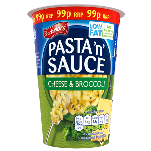 BATCHELORS PASTA 'N' SAUCE POT CHEESE & BROCCOLI PMP 99P 65G