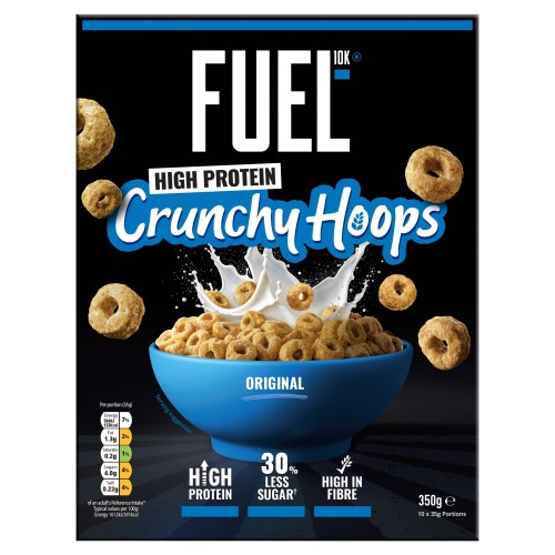 FUEL10K ORIGINAL MULTIGRAIN HOOPS HIGH PROTEIN BREAKFAST CEREAL 350G