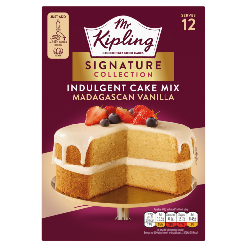 MR KIPLING SIGNATURE COLLECTION MADAGASCAN VANILLA INDULGENT CAKE MIX 425G