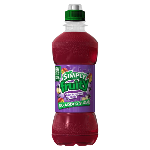 SIMPLY FRUITY BLACKCURRANT & APPLE JUICE  330ML