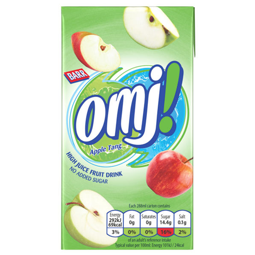 OMJ APPLE TANG STILL FRUIT DRINK 288ML